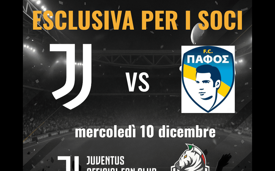 BIGLIETTI JUVENTUS VS PAFOS