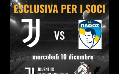 BIGLIETTI JUVENTUS VS PAFOS