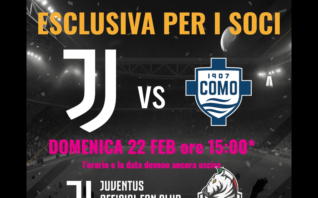 BIGLIETTI JUVENTUS VS COMO